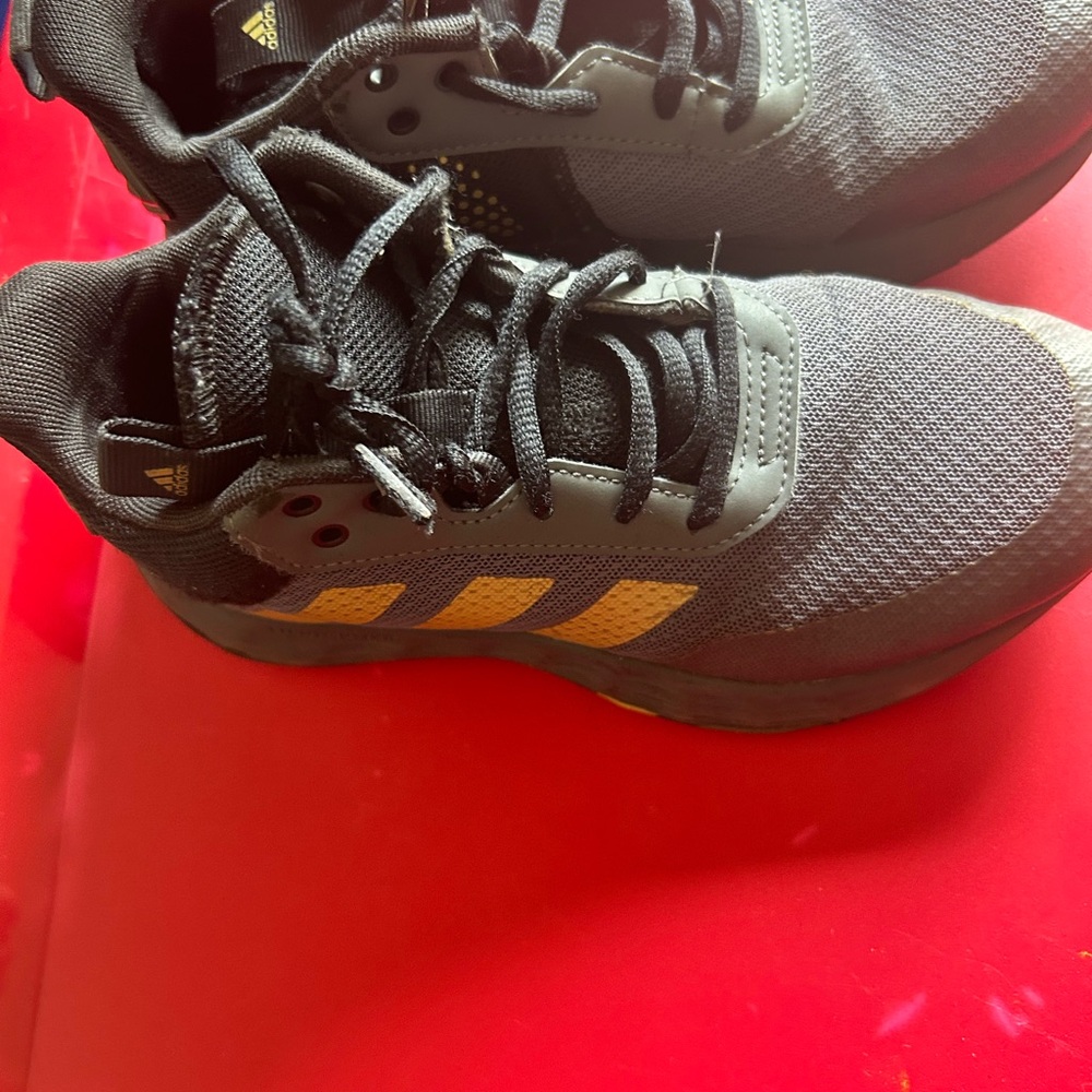 Adidas Black and Gold Women's Sneakers